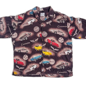 David Carey Corvette Classic Car Hawaiian Shirt 3XL